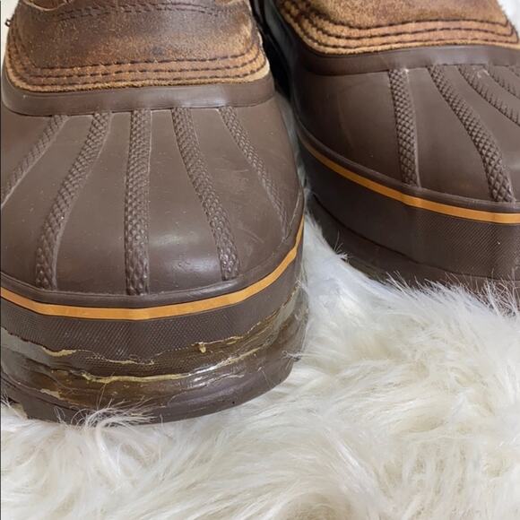 Sorel Kananaskis II Brown Men's Leather Snow Boots Size 9 - Picture 8 of 8